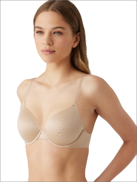 Model demonstrating bra bands