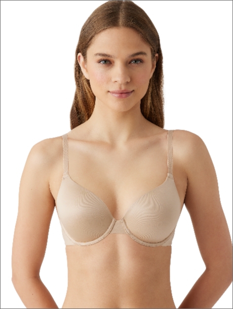 Model demonstrating bra shape