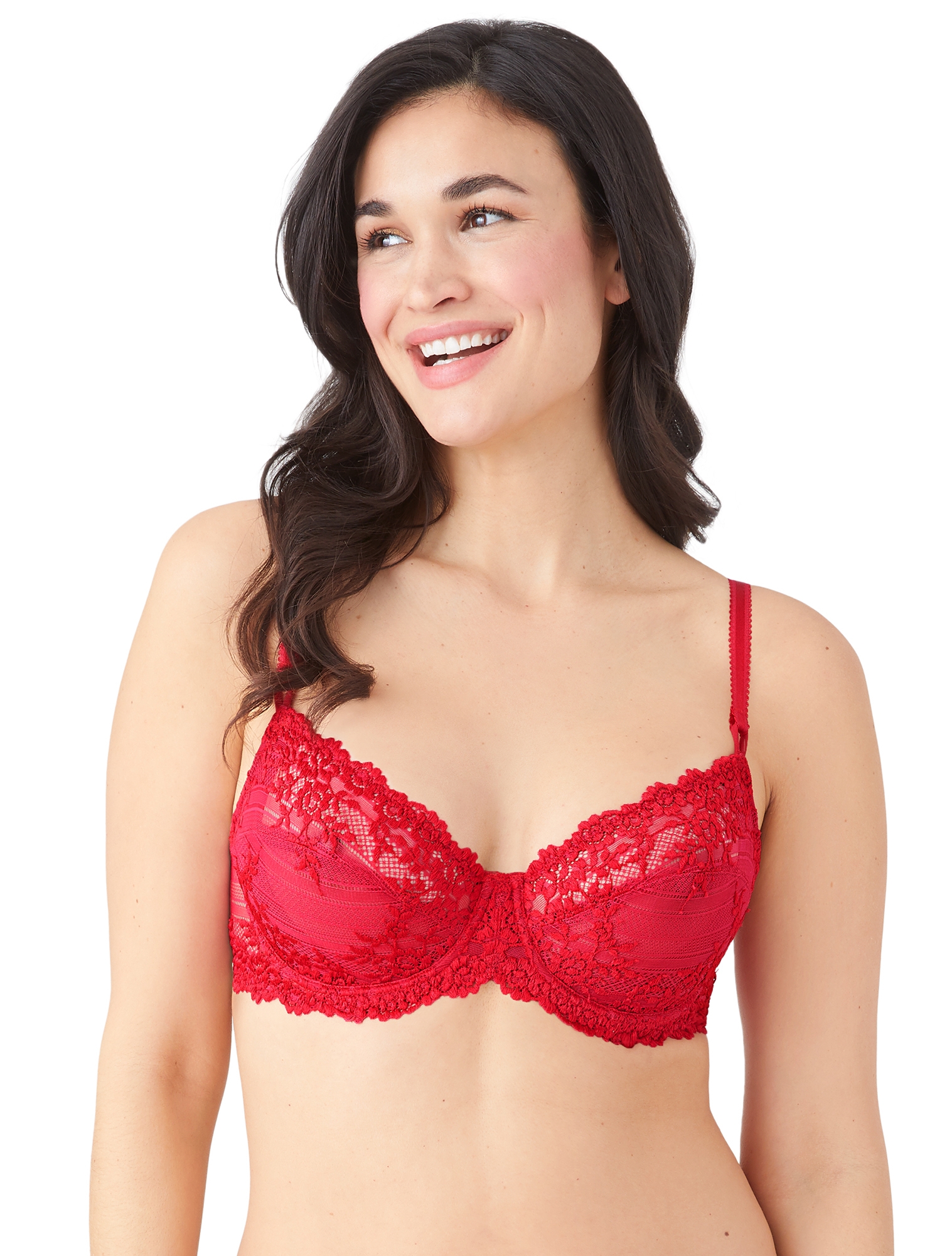 Wacoal Embrace Lace Underwire Bra 65191, Up To Ddd Cup In Woodrose,mauve  Chalk