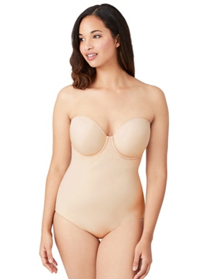 Underwire in 34B Bra Size White Body Briefer, Bodysuit and Strapless  Shapewear