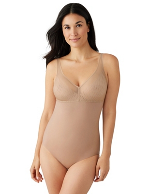 Visual Effects Body Briefer with Minimizer Bra