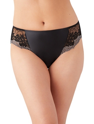 Wacoal Women's Flawless Comfort Hipster Panty, Black, 2X-Large