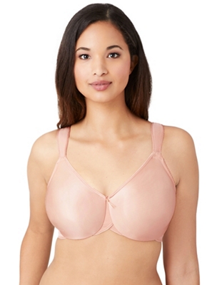 Supportive Seamless Bra: Bodysuede® Full Figure Seamless Underwire Bra