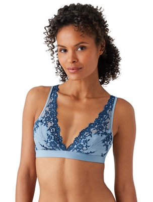  - - MED-MULBERRY Lace Trim Padded Full Cup Bra - Size 32 to 40