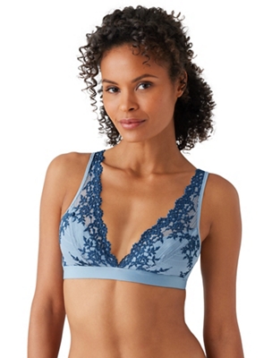 Unlined Full Coverage Bra with Lace