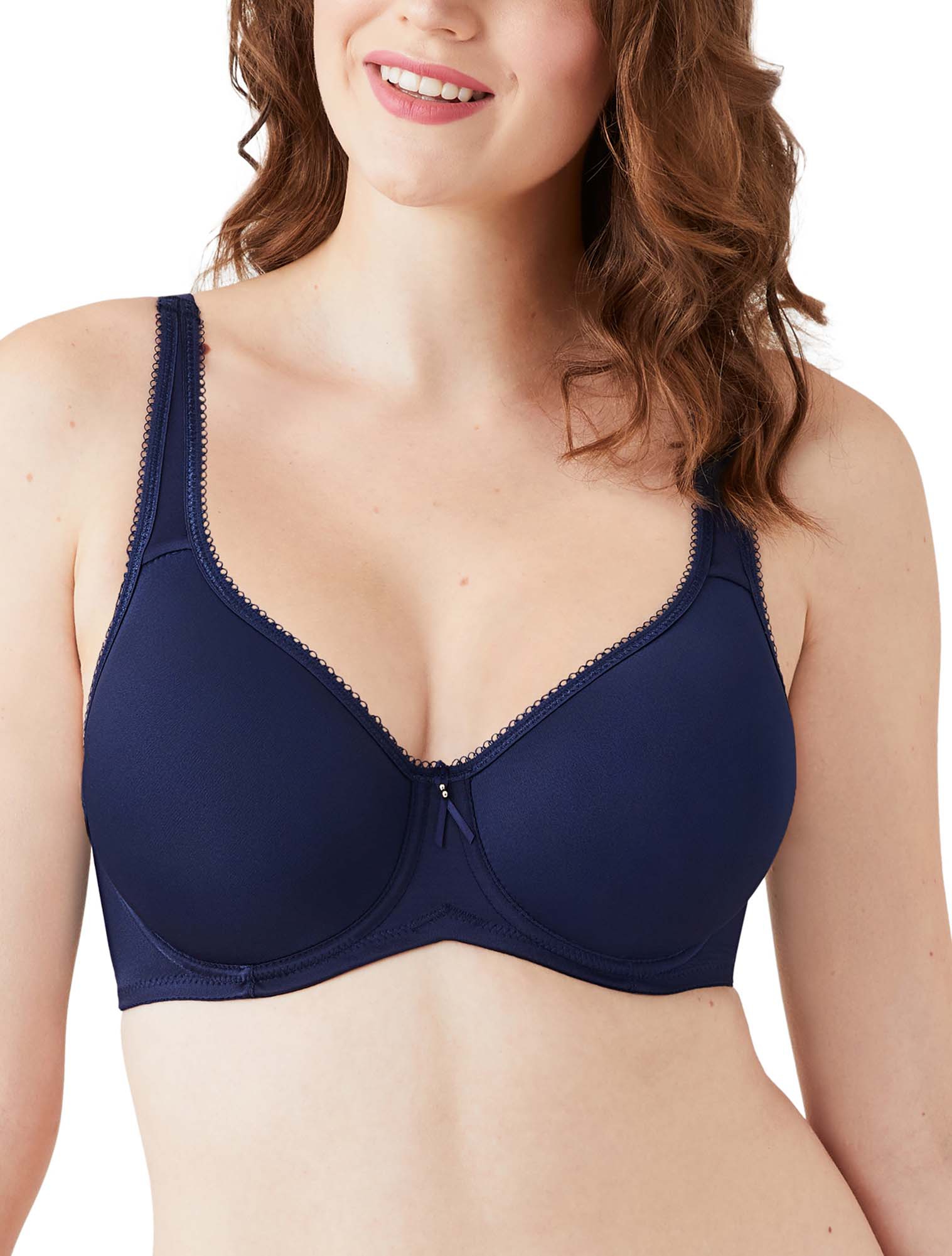 Wacoal Basic Beauty Spacer Underwire T-Shirt Bra in Black - Busted Bra Shop