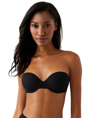 NEW WACOAL 854119 RED CARPET FULL BUSTED STRAPLESS BLACK BRA SIZE 34DDD –  ASA College: Florida