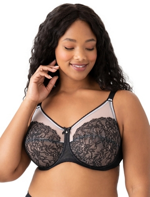 Retro Chic Full Figure Underwire Bra - Plus Size Bras - 855186