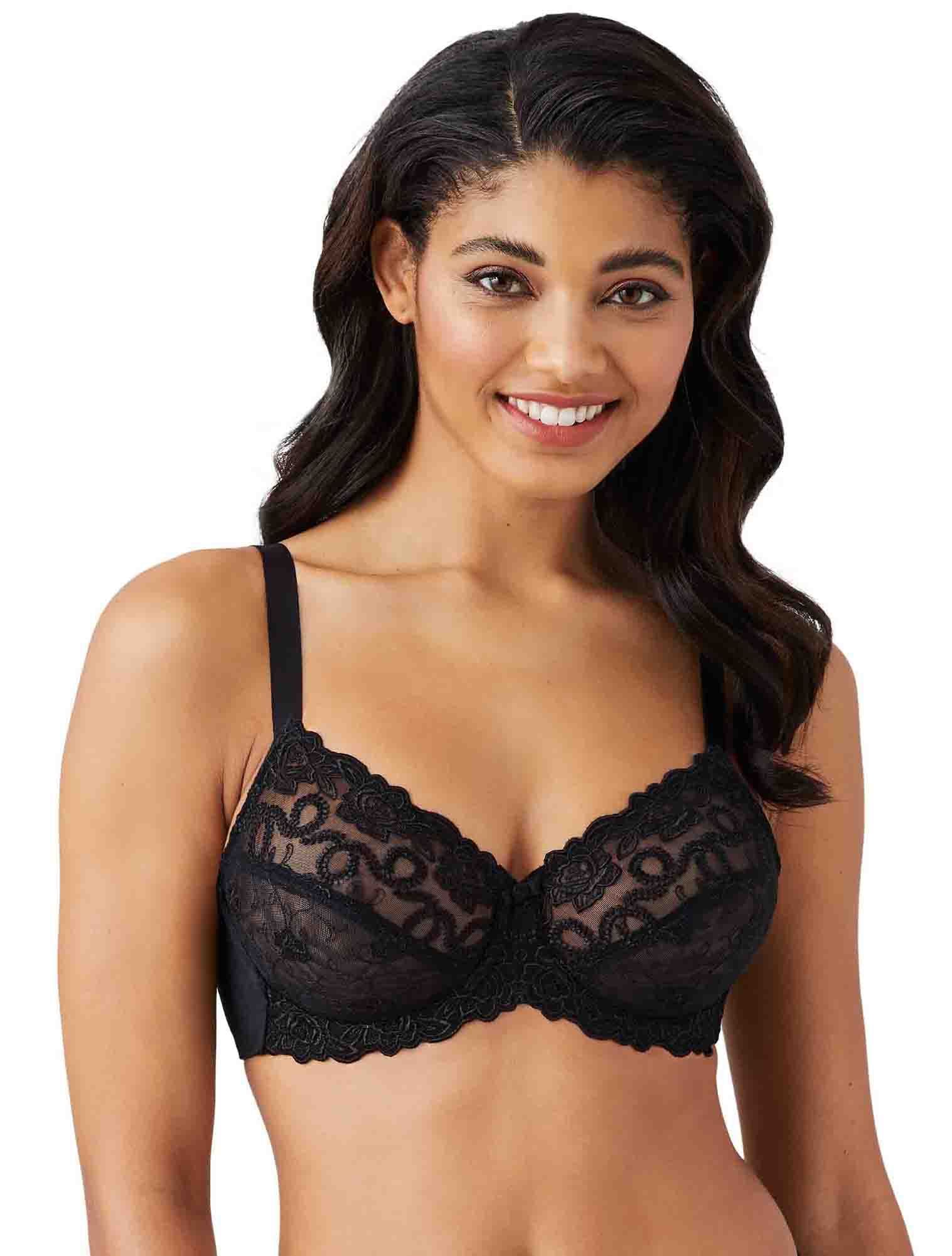 Wacoal Renaissance Rose Underwire Bra 34dd White 85720 for sale online