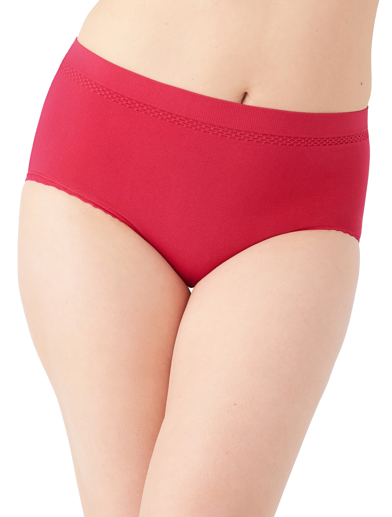 Wacoal 875374 Persian Red B-Smooth Seamless Full Brief with Lace