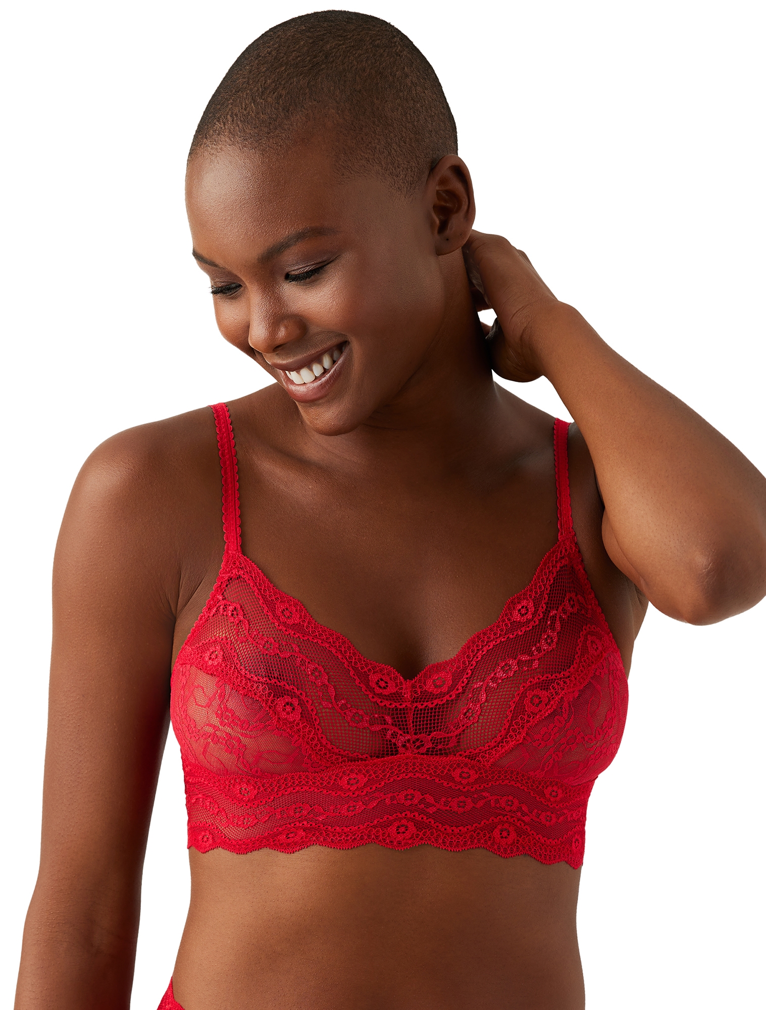 b.tempt'd by Wacoal Lace Kiss Bralette 910182 Night Blacks M 1sz