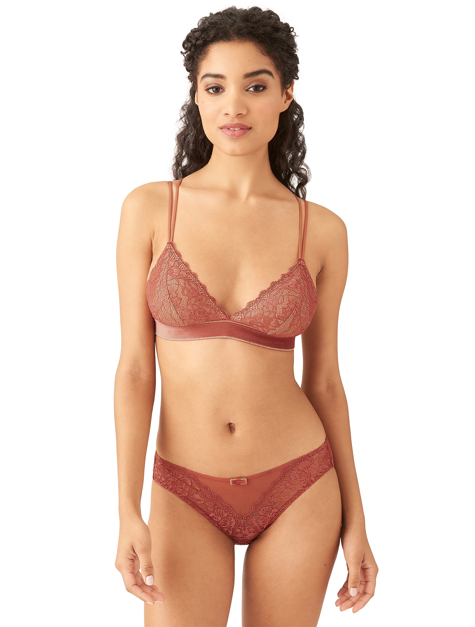 B.tempt'd By Wacoal B.Active Bralette Sports Bra - V-Neck, Moisture Wicking, Racerback