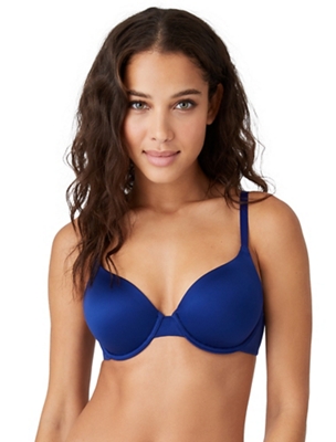 B.tempt'd by Wacoal Women's Inspired Eyelet Front Close T-Shirt Bra in Black