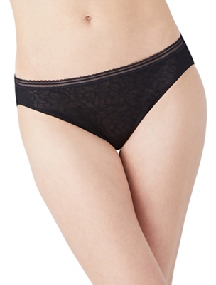 Wacoal 269604 Women's B-smooth Bikini Panty Underwear Black Size Medium