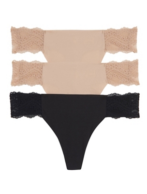 b.tempt'd b.bare Thong Panty Pack - Thong - 970367