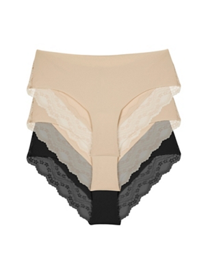 B.tempt'd Women's B.Bare 3 Pack Thong Underwear 970367