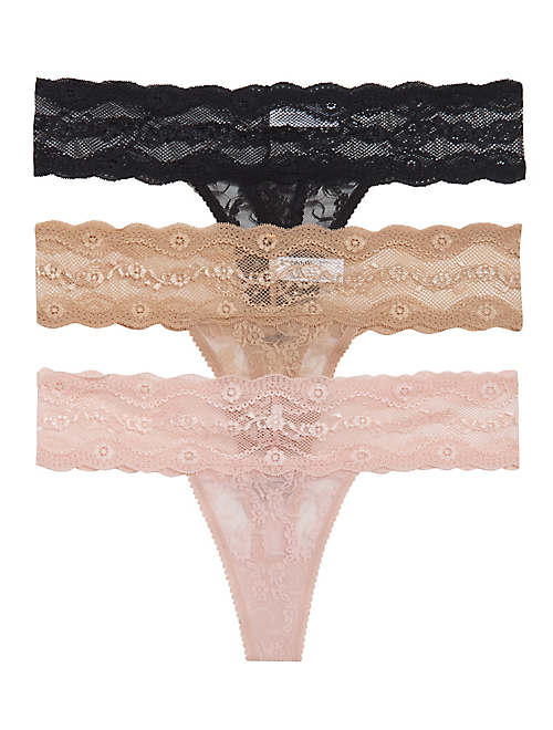 Lace Kiss Thong Panty Pack - New Panties - 970582