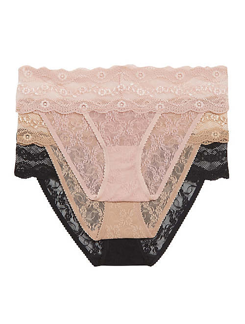 Lace Kiss Bikini Panty Pack - PANTIES - 970682