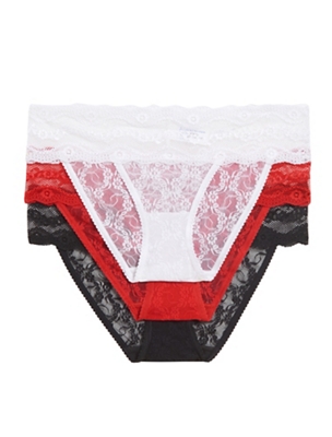 b.tempt'd Lace Kiss Bikini Panty Pack