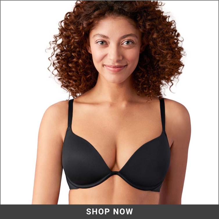 Model demonstrating bra shape
