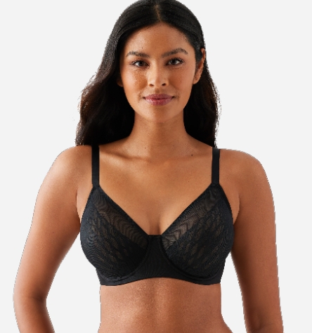 Model demonstrating bra shape